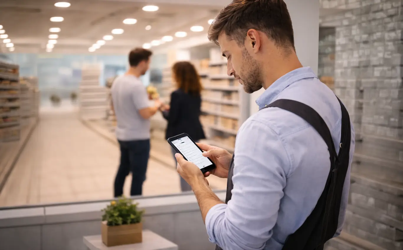 Mystery shopping in-store